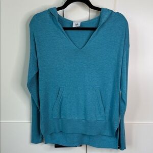 CAbi Teal V-Neck Hoodie